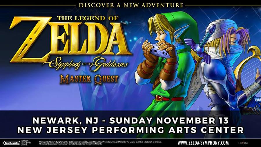 Zelda: Symphony of the Goddesses in Newark, NJ